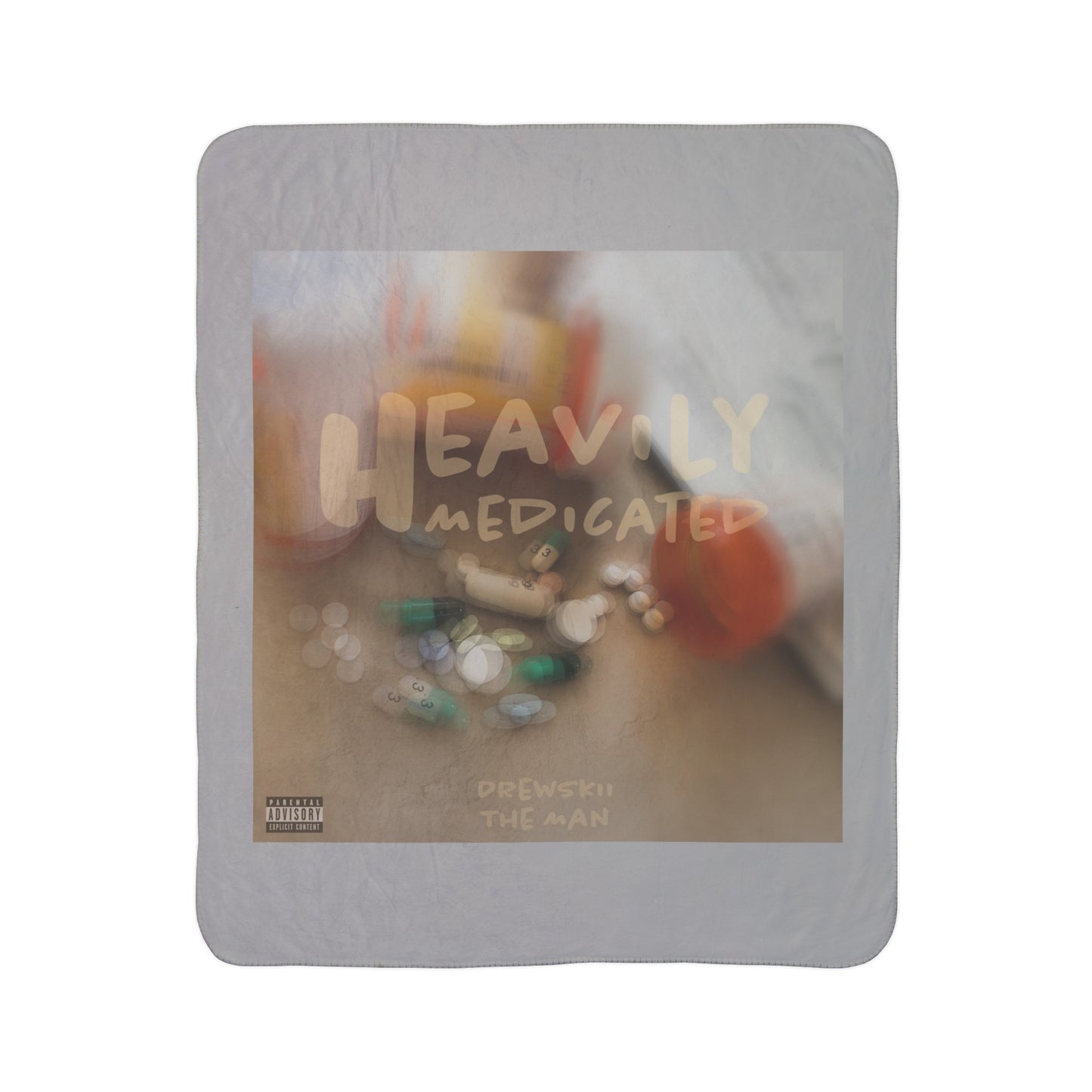 "Heavily Medicated" Fleece Sherpa Blanket
