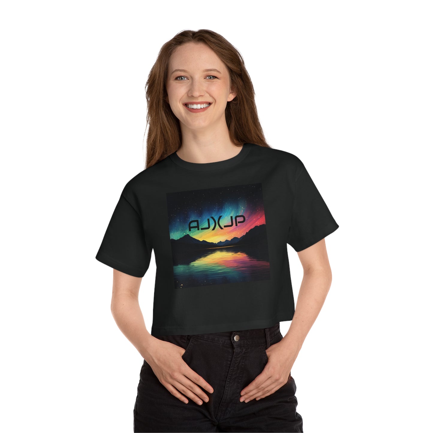 Women's "Stars" AJ)(JP Cropped T-Shirt